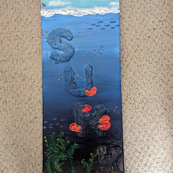 ORIGINAL ART. ARIEL DE BOER. 20" X 8" - Picture 2 of 4